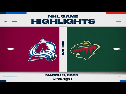 NHL Highlights | Avalanche vs. Wild - March 11, 2025