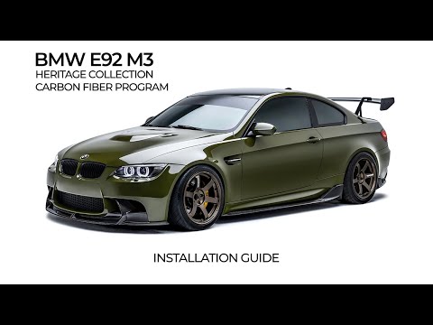 BMW E92 M3 Heritage Collection Install Guide | ADRO