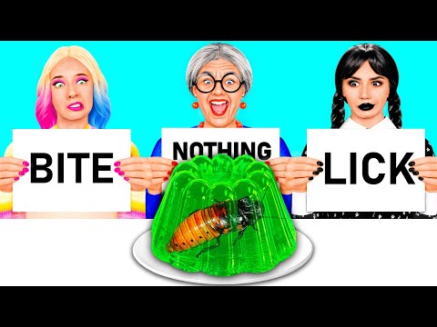 Bite, Lick or Nothing Challenge | Tasty Kitchen Hacks by TeenTeam Challenge