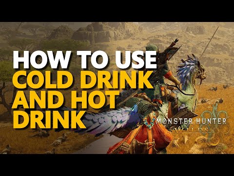 How to use Cold Drink and Hot Drink (FireIce Resistance potion) Monster Hunter Wilds