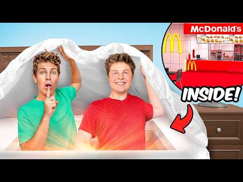 I Built a SECRET McDonald’s in My Room!