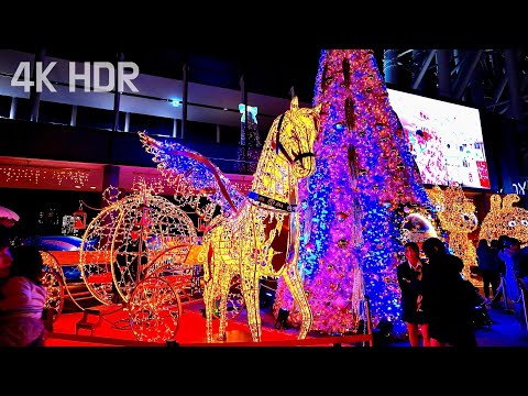 Dream Christmas 2024 Night Walk through Tokyo Skytree Town Winter Lights | Japan