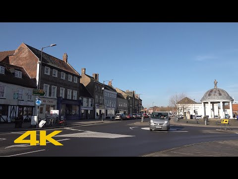 Swaffham Walk: Town Centre【4K】