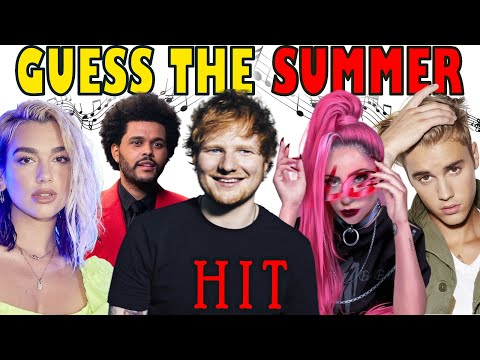 Guess the Summer Hits From 2020 till 2023 |  Summer Music Quiz | Summer Songs Edition 🎶