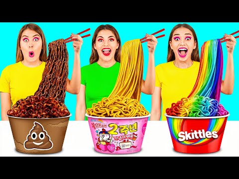 Rich vs Broke vs Giga Rich Food Challenge | Funny Moments by TeenTeam Challenge