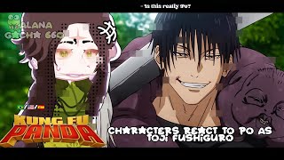 •|Kung Fu Panda react to Po as Toji Fushiguro|•GACHA CLUB 🇧🇷/🇺🇸/🇪🇸