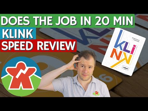 Klink - Board Game Review - Does The Job For 20 Minutes