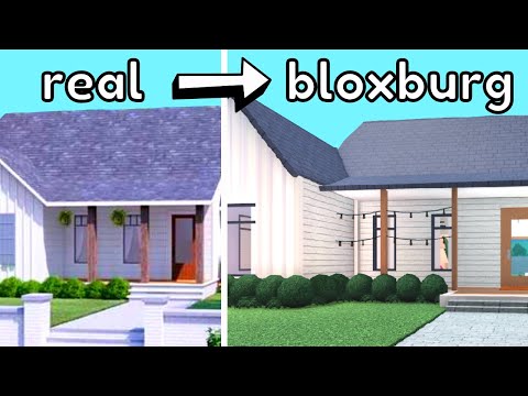 Building a SUBURBAN 1 STORY house in Bloxburg