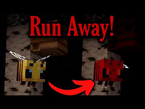 If a Bee goes to the Nether, It will comeback as an Evil one! (Minecraft Creepypasta)