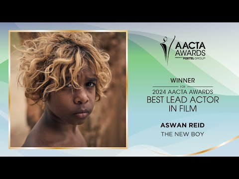 Aswan Reid (The New Boy) wins the AACTA Award for Best Lead Actor in Film