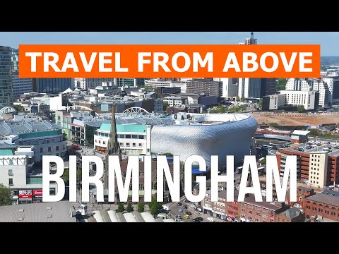 Birmingham from drone | 4k video | Great Britain, Birmingham from above