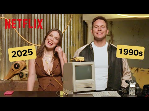 Chris Pratt Tests Millie Bobby Brown's Knowledge on 90s Tech | The Electric State | Netflix