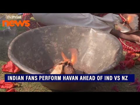 Indian fans perform ‘havan’ for Team India’s victory ahead of IND vs NZ Champions Trophy final