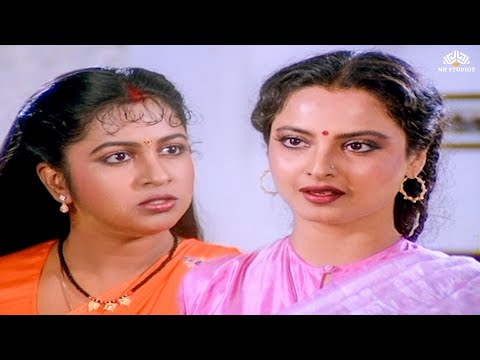 शारदा बानी रूपा की सौतन | Climax Scene | Mera Pati Sirf Mera Hai |Rekha, Radhika, Jeetendra- Scene 1