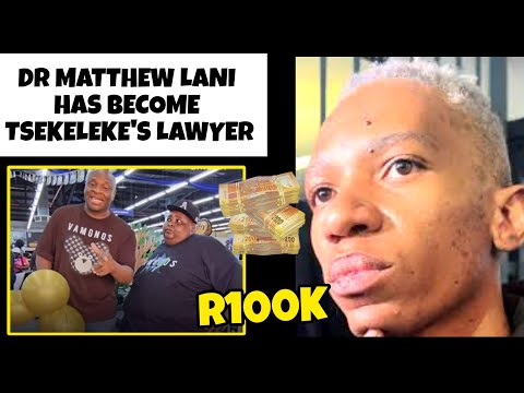 Dr Matthew Lani is Tsekeleke's legal representative/ Lawyer, he is questioning the R100 k donation