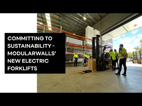 Committing to Sustainability - ModularWalls' New Electric Forklifts