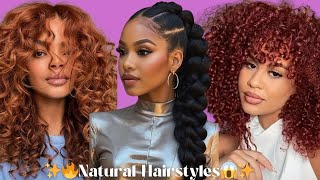 Baddie Natural Hair Ideas To Try Now #naturalhairstyles