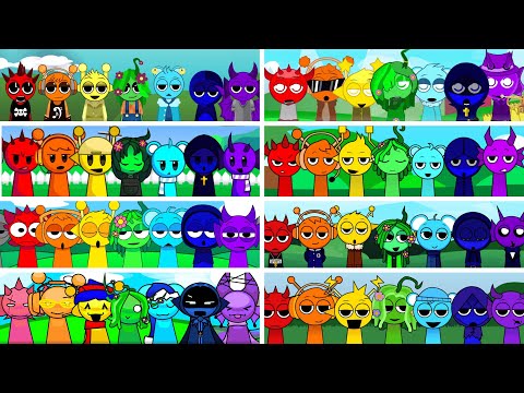 🌈Incredibox - Sprunki but RAINBOW in ALL Different Mods | PART 2🌈