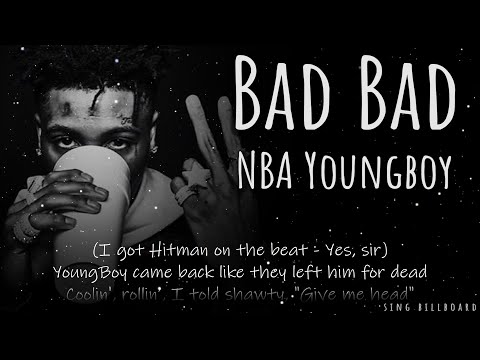 NBA Youngboy - Bad Bad (Realtime Lyrics)