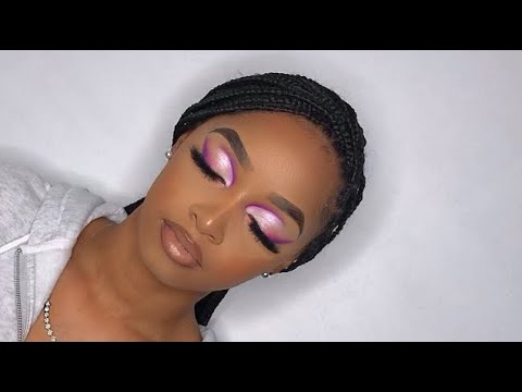 Abstract Pink & Purple Cut Crease | Client Makeup Tutorial