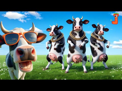 FUNNY COW DANCE 4│Cow Song & Cow Videos 2024 | Cow music | funny dancing cow | amba | official | गाय