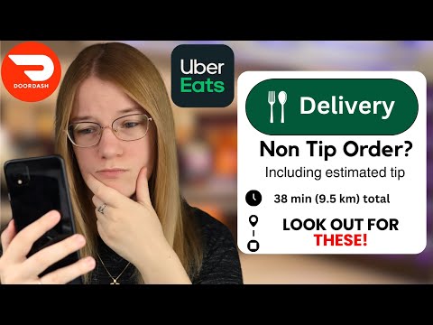 How To Know If It's A Non Tip Order BEFORE Accepting It On Uber Eats or DoorDash