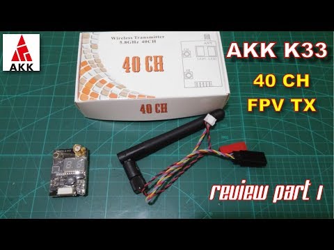 AKK K33 Double Screen Display FPV Audio Video Transmitter RP-SMA Female for 2000M Range