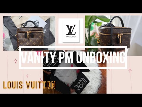 LV MONOGRAM VANITY PM LOUIS VUITTON UNBOXING FASHIONPHILE | MOD SHOTS AT THE END | Heyyyceej