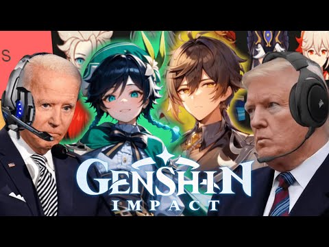 Trump, Biden and Obama make a Genshin Impact husbando tier list