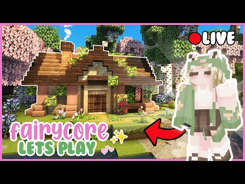 NEW WORLD 🌷 Decorating our Starter Cottage 🍄 Fairycore Let's Play 🧚 Livestream