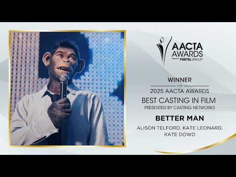 Lachlan & Jaxon Fairbairn present Better Man the AACTA Award for Best Casting in Film