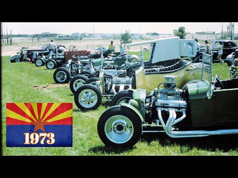 1973 Car Show Fountain Hills Arizona! - Hot Rods, Customs, T Buckets! - 70's Phoenix AZ - Fords!