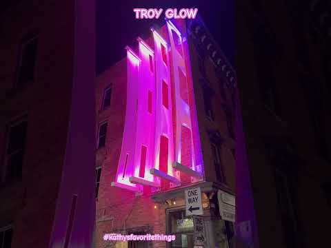 TROY GLOW #TroyGlow #TroyNY #publiclightartfestival #downtowntroy #Shorts #upstateNY #dailyshorts