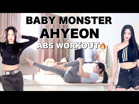 BABYMONSTER AHYEON’S INTENSE ABS WORKOUT🔥