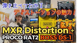 ディストーションを使いこなそう！！弾き比べてわかる、RAT2 vs distortion + vs DS1の魅力！