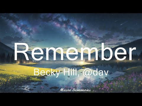 Becky Hill, @davidguetta  - Remember (Lyrics)   || Music Simmons