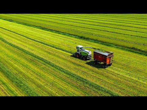 8 Hours - Tractors Working in Fields & Relaxing Music - 4K Aerial Video  | Great Escapes