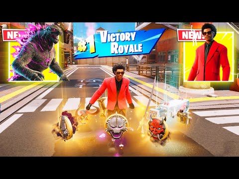 THE WEEKND vs "GODZILLA PORTAL" 3 NEW MEDALLIONS & MYTHIC’S CHALLENGE (Fortnite Chapter6)