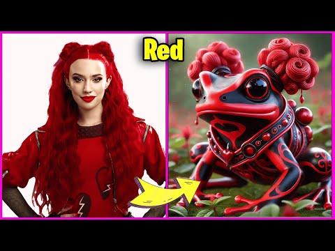 DESCENDANTS THE RISE OF RED CHARACTERS AS FROG