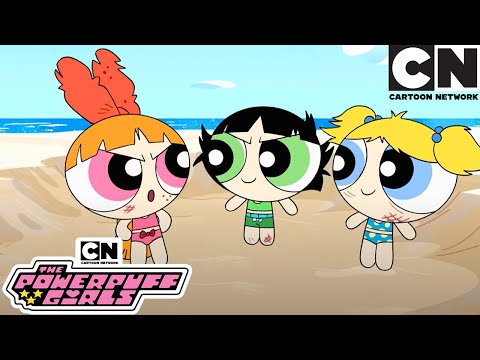 Beach Fight | New Powerpuff Girls Compilation | Cartoon Network