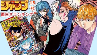 [wj15]週刊少年ジャンプ15号　面白さランキング&感想！！　[カグラバチ、アオのハコ、逃げ上手の若君、魔男のイチ、しのびごと、ワンピース、鵺の陰陽師、SAKAMOTODAYS]