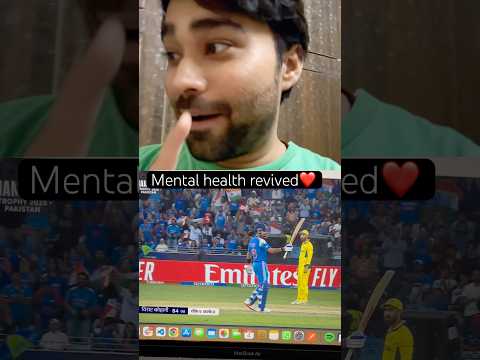 Mental Health Revived ❤️ #iccchampionstrophy2025 #viratkohli #rohitsharma #indiavsaustralia #cricket