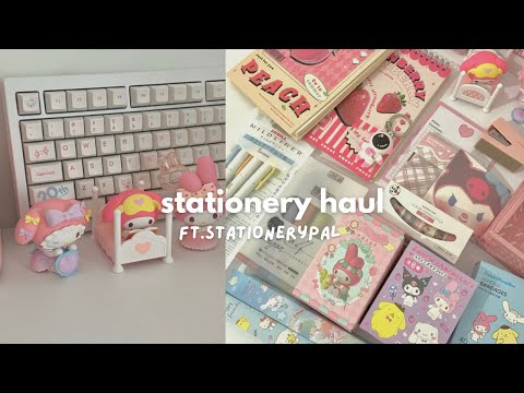 Stationery haul 🎀 back to school + giveaway! Journal with me, Ft. StationeryPal