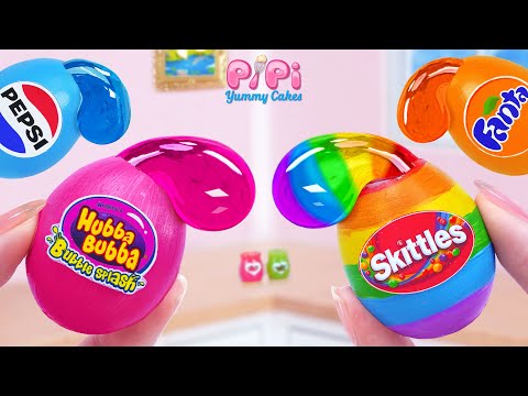 Honey Jelly SKITTLES Recipe👋How To Make Miniature Rainbow Honey Jelly Ideas💘Pipi Yummy Cakes