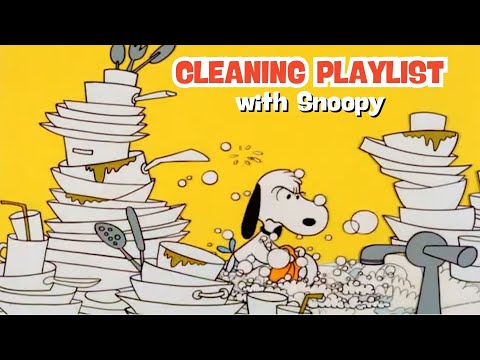 [𝐜𝐥𝐞𝐚𝐧𝐢𝐧𝐠 𝗽𝗹𝗮𝘆𝗹𝗶𝘀𝘁] Wash & Relax with Snoopy 🍽️✨ Chill Jazz for Cleaning & Unwinding