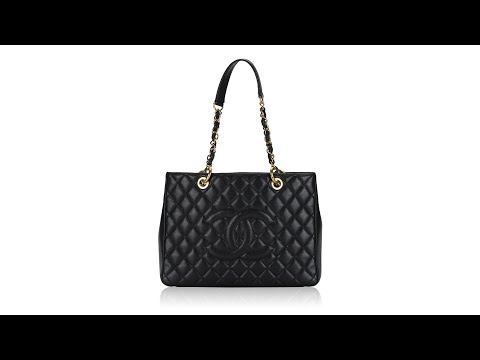 Chanel Caviar Grand Shopping Tote GST Black