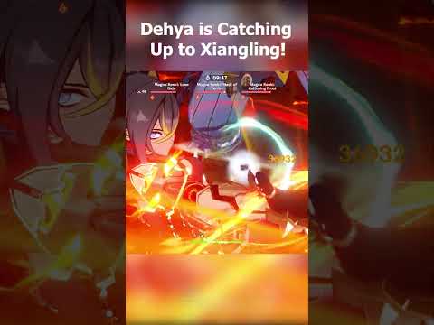 Dehya VS Maguu Kenki - damage as good as Xiangling!  #genshinimpact #spiralabyss #dehya