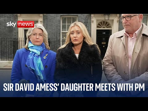 Sir David Amess' daughter speaks outside Downing Street after meeting Starmer