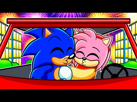 Sonic Gets His First NEW YEARS Kiss In Driving Empire!