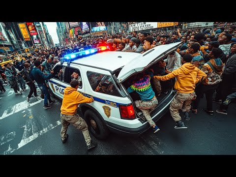 Migrant Gang Invades Times Square… As Police Give Up